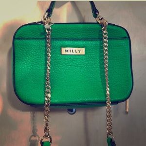 MILLY Astor Mini Green Cross Body Bag